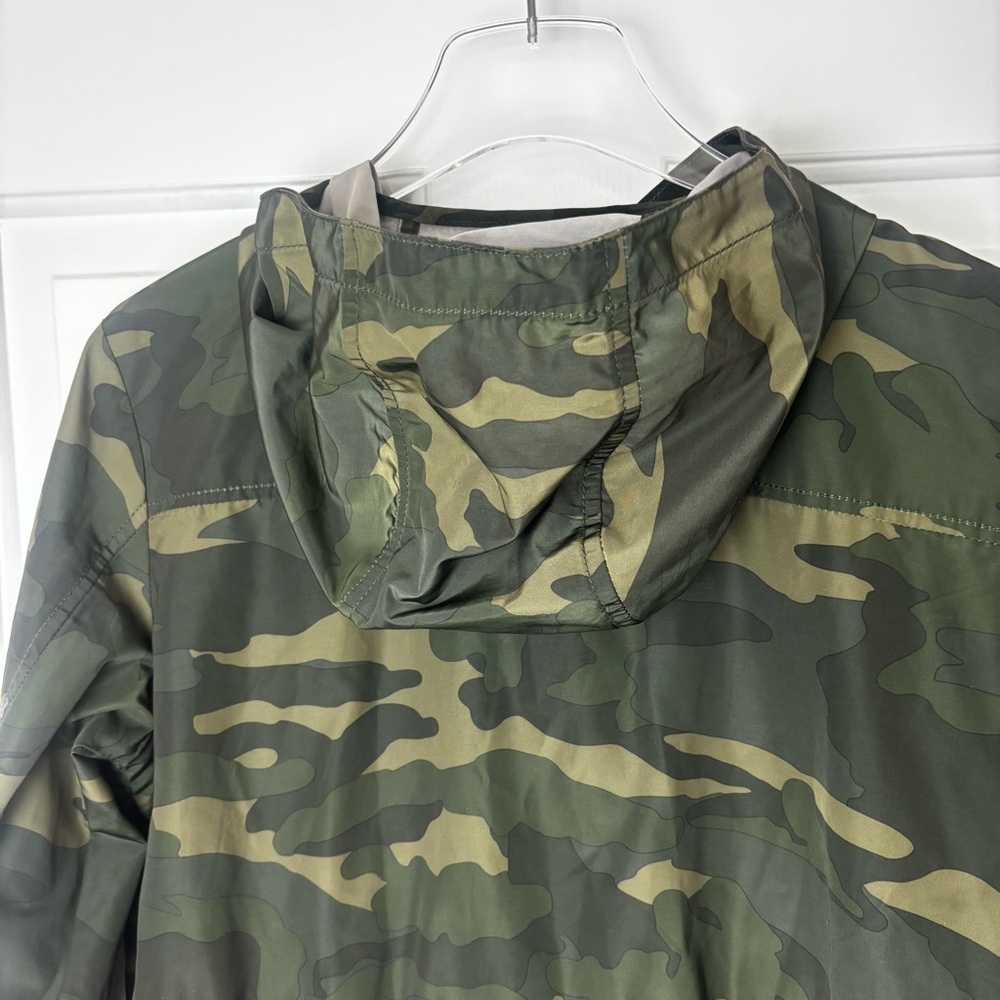 J. Crew Green Camouflage Water Proof Jacket Size Small - Picture 11 of 14